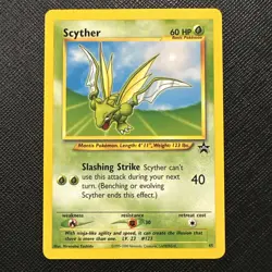 2000 Pokemon Black Star Promo Scyther 45/53 Wotc Regular Trading Card Game TCG - Image 1
