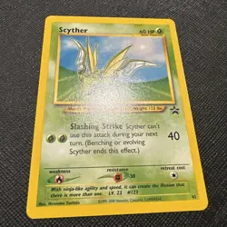 2000 Pokemon Black Star Promo Scyther 45/53 Wotc Regular Trading Card Game TCG - Image 2