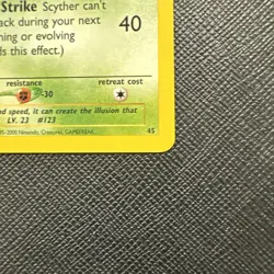 2000 Pokemon Black Star Promo Scyther 45/53 Wotc Regular Trading Card Game TCG - Image 5