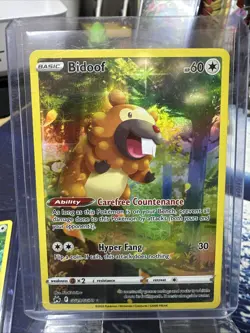 Bidoof GG29/GG70 Pokemon Crown Zenith Galarian Gallery Holo Card NM - Image 1