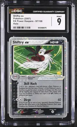 CGC 9 MINT Shiftry ex 2007 EX Power Keepers 97/108 Holo Pokemon Card - Image 1