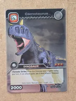 DINOSAUR KING 2008 – CARNOTAURUS – DKCG 069/160 – RARE DINOSAUR CARD – MINT - Image 1