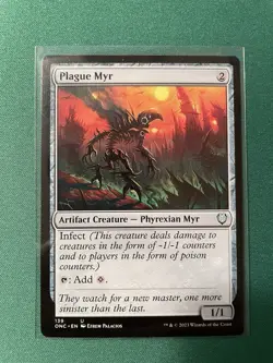 2023 - Plague Myr - Phyrexia All will Be One ONC NM MTG Magic the Gathering - Image 1