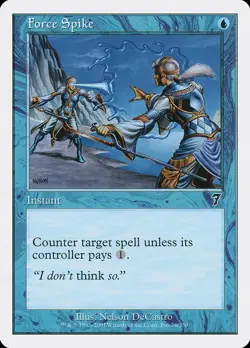 Force Spike 1x MtG Seventh Edition 7th SP/NM - Image 1