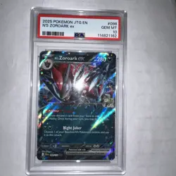 2025 Pokemon Journey Together N’s Zoroark Psa 10 Ex 98/159 Holo Gem Mint Tcg - Image 1