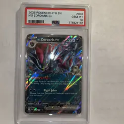 2025 Pokemon Journey Together N’s Zoroark Psa 10 Ex 98/159 Holo Gem Mint Tcg - Image 2