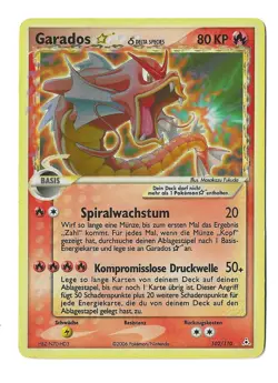Pokemon Garados Gold Star Gyarados DE 102/110 EX Holon Phantoms Delta Species - Image 1