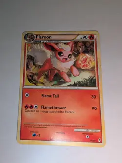 Pokemon TCG Flareon 44/95 Call of Legends LP - Image 1