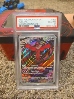 Yveltal 205/182 SV04: Paradox Rift Holo Illustration Rare Pokemon PSA 10 - Image 1