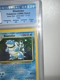 Blastoise 1999 Base Set CGC 7.5 NM+ Unlimited 2/102 DUTCH Holo Rare Pokemon - Image 3