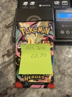 22.70g! VERY HEAVY! -Pokemon Ascended Heroes Booster Pack -Possible GODU - Image 3