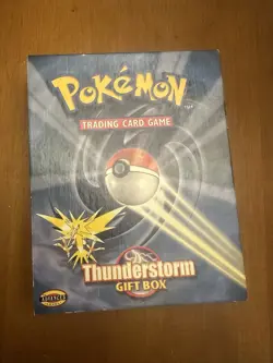 Pokemon Thunderstorm Gift Box Kit WOTC Zapdos Pikachu (Box & Papers Only) - Image 1
