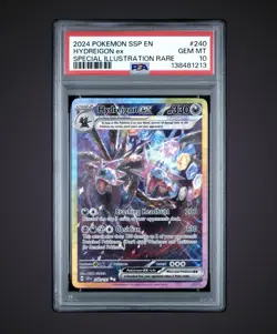 2024 POKEMON SSP EN-SURGING SPARKS SPECIAL ILLUSTRATION RARE HYDREIGON EX PSA 10 - Image 1
