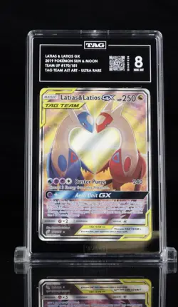 2019 Pokemon Latias & Latios GX Alt Art #170/181 - TAG 8 – Heart Tag Team - Image 1