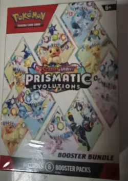 Pokemon TCG Scarlet & Violet Prismatic Evolutions Booster Bundle 6 Packs - Image 1