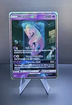 Mewtwo-GX Secret Rare 78/73 Shining Legends Holo Mewtube Pokemon - Image 2