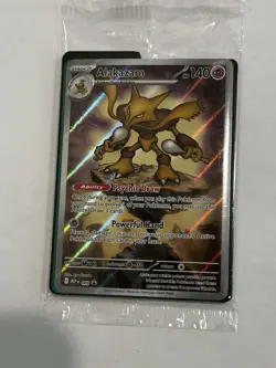 Mega Evolution Pokemon Center Stamped Black Star Promo Alakazam 009 SEALED - Image 1