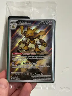 Mega Evolution Pokemon Center Stamped Black Star Promo Alakazam 009 SEALED - Image 3