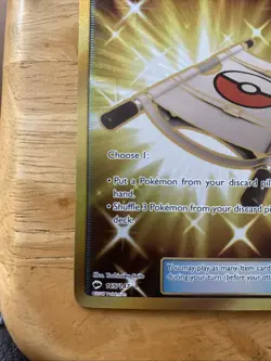 Pokemon Rescue Stretcher Gold Holo 165/147 SM Burning Shadows Secret Rare - Image 4