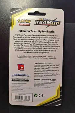 Team Up Checklane Blister Sealed Mimikyu/SM163/Promo Booster Pack Pokemon(SWIRL) - Image 3