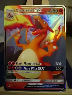 Pokemon TCG Charizard GX Hidden Fates 9/68 Holo Ultra Rare - Image 1