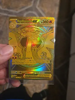 Gold Mega Charizard X EX 130/094 - English - Pokemon Phantasmal Flames - Image 2