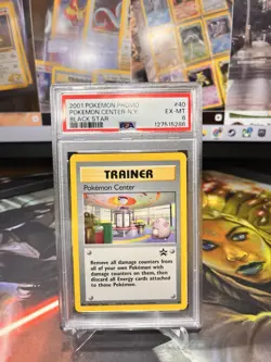 2001 Pokemon Black Star Promo Pokemon Center-N.Y. #40 NM-MT PSA 6 - Image 1