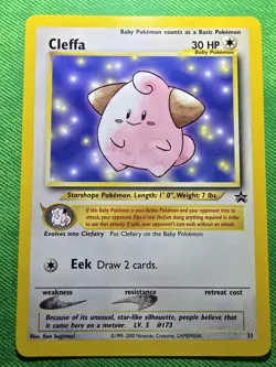2000 POKEMON TCG WOTC BLACK STAR PROMO 31 CLEFFA NEAR MINT - Image 1