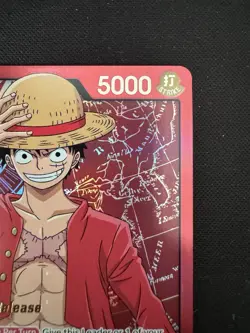 2022 ONE PIECE STRAW HAT CREW SUPER PRE-RELEASE ST01-001 MONKEY D LUFFY - Image 4