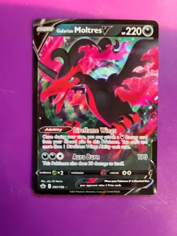 3 bird pokemon cards - Lugia ex, Galarian Moltres V, Zapdos ex - Image 1