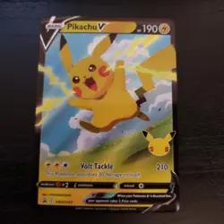 Pikachu V SWSH143 NM Promo Rare Pokemon TCG Card - NM - Image 1