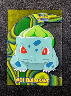 Bulbasaur #01 2000 Topps Pokemon TV Animation Edition Clear Card PC2 - Image 1