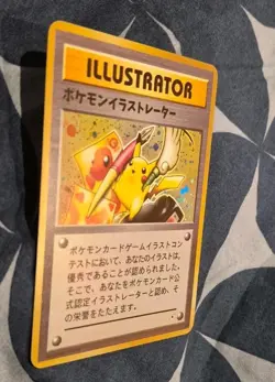 1996 Pokemon Jap Illustrator Holo Card Promo Pikachu Charmander Japanese Holo - Image 1