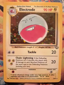 Electrode Holo Rare Pokemon Card, Jungle, 2/64 - Image 1