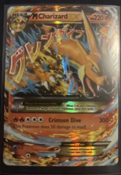 Pokemon Mega M Charizard EX Ultra Rare TCG Card #13/106 2016 - Image 1
