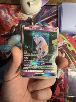 Mewtwo GX Shining Legends Secret Rare Card MP-HP CLEAN FRONT - Image 1