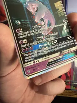 Mewtwo GX Shining Legends Secret Rare Card MP-HP CLEAN FRONT - Image 2