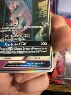 Mewtwo GX Shining Legends Secret Rare Card MP-HP CLEAN FRONT - Image 3