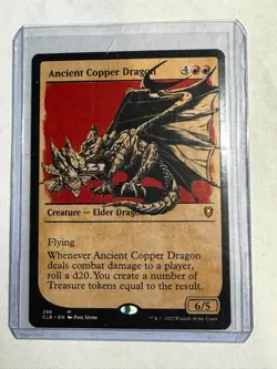 Ancient Copper Dragon (Showcase) Battle for Baldur's Gate Regular NM MTG - Image 1