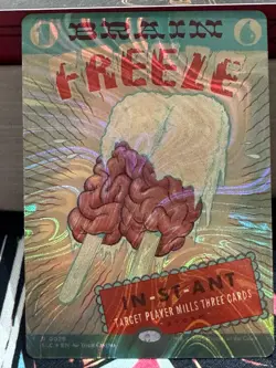 Brain Freeze HALO FOIL #29 MTG SLD Secret Lair An Encyclopedia Of Magic - Image 1