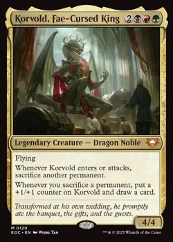 MTG Korvold, Fae-Cursed King ** Edge of Eternities Commander ** English - Image 1