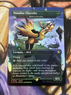 Foil Paradise Chocobo Birds of Paradise (Borderless) #483 MTG Final Fantasy - NM - Image 1