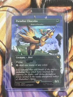 Foil Paradise Chocobo Birds of Paradise (Borderless) #483 MTG Final Fantasy - NM - Image 3