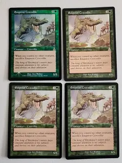 4 EMPEROR CROCODILE Foil + Regular Urza's Destiny NM Near Mint MTG - Image 1