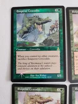 4 EMPEROR CROCODILE Foil + Regular Urza's Destiny NM Near Mint MTG - Image 2