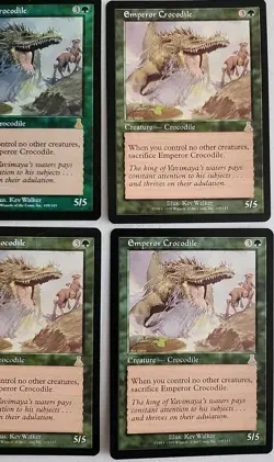 4 EMPEROR CROCODILE Foil + Regular Urza's Destiny NM Near Mint MTG - Image 3