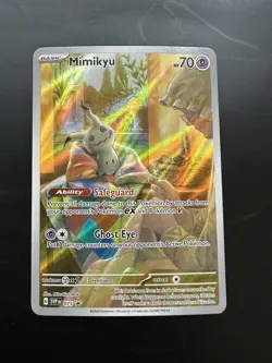 Pokemon TCG Mimikyu Scarlet & Violet Promo Card 075/ Near Mint Condition - Image 1
