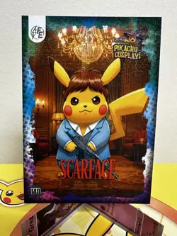Scarface (Pikachu) #140 - Galaxy Holo - Electric Pikachu Cosplay - Pokemon - Image 1