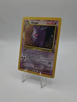 Gengar 1999 Pokemon Unlimited Fossil Set Holo 5/62 MP/LP - Image 2