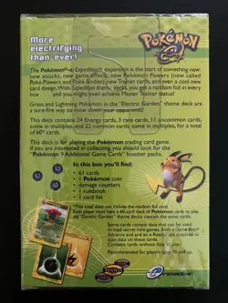 Pokemon ELECTRIC GARDEN Theme Deck Exposition FACTORY SEALED WOTC 2002 76930179666 - Image 2